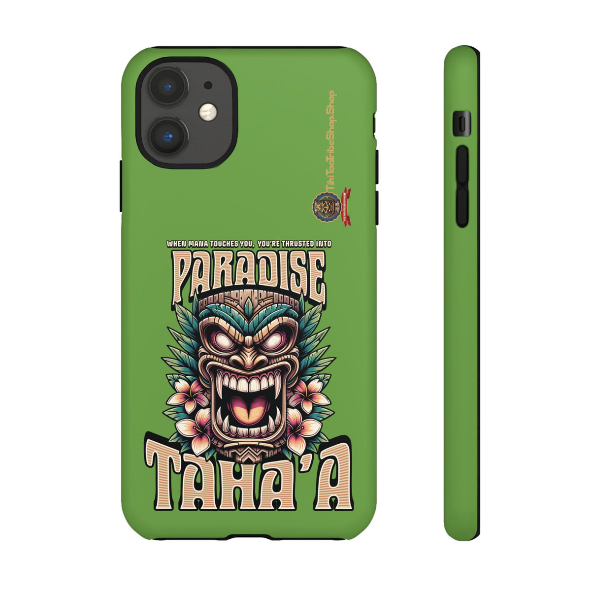 Tahaa – Coque Antichoc Premium « Tiki Féroce » | Design Tribal & Protection Maximale