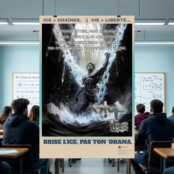 Posters Anti-ICE Polynésie – Affiches de Sensibilisation Contre la Drogue “Paruru i te ora – Brisons les chaînes de l’ICE”