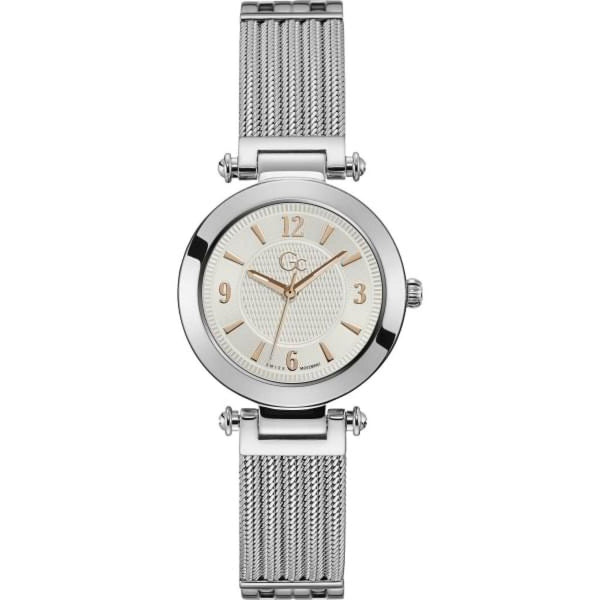 GC GUESS COLLECTION Women's Watch - Silver Stainless Steel with Silver Dial