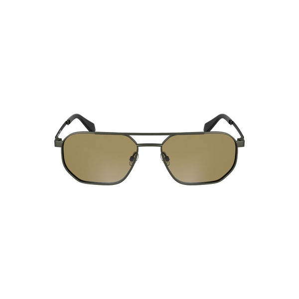 CALVIN KLEIN, Bronze Metal Sunglasses for Men