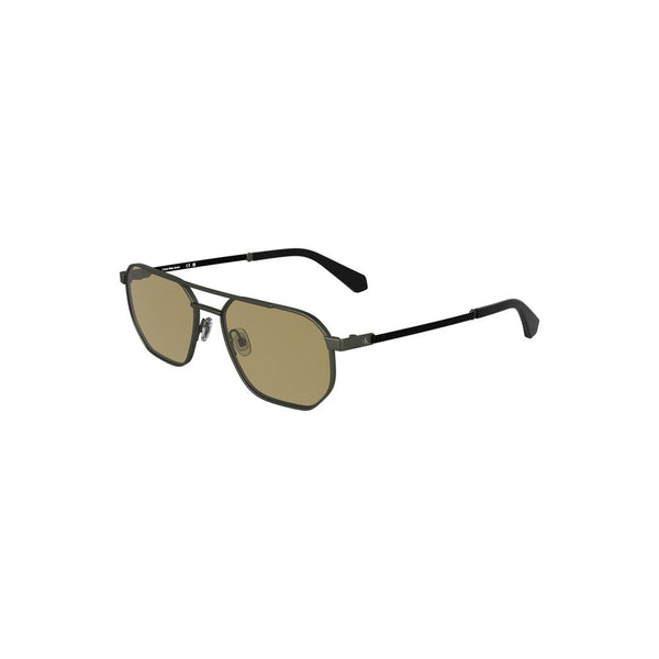CALVIN KLEIN, Bronze Metal Sunglasses for Men