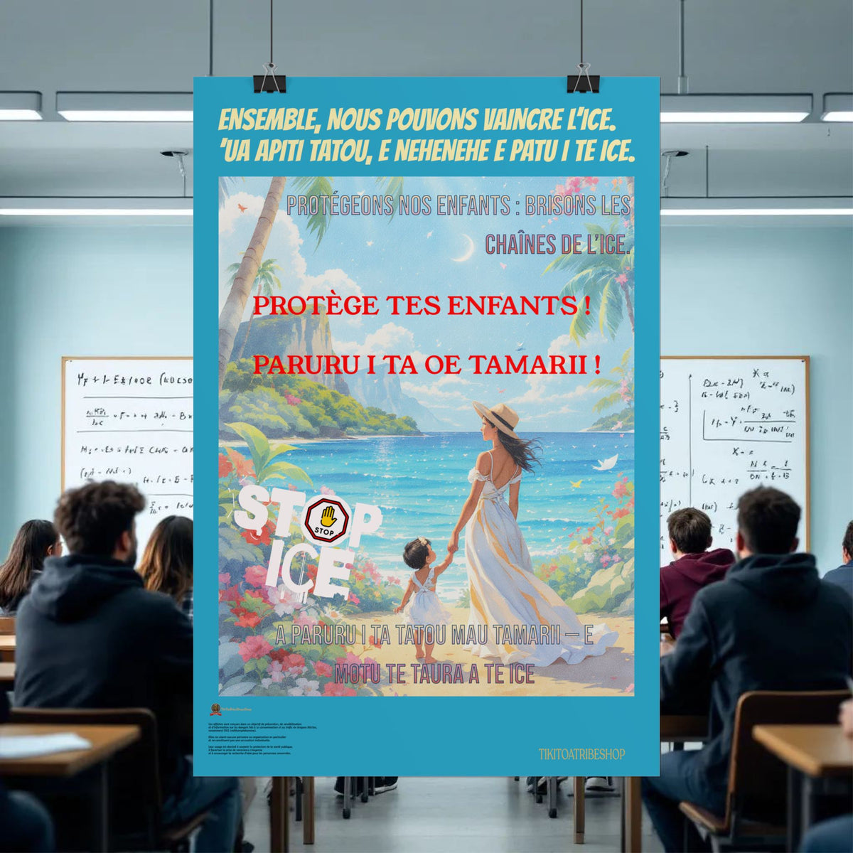 Posters Anti-ICE Polynésie – Affiches de Sensibilisation Contre la Drogue “Paruru i te ora – Brisons les chaînes de l’ICE”