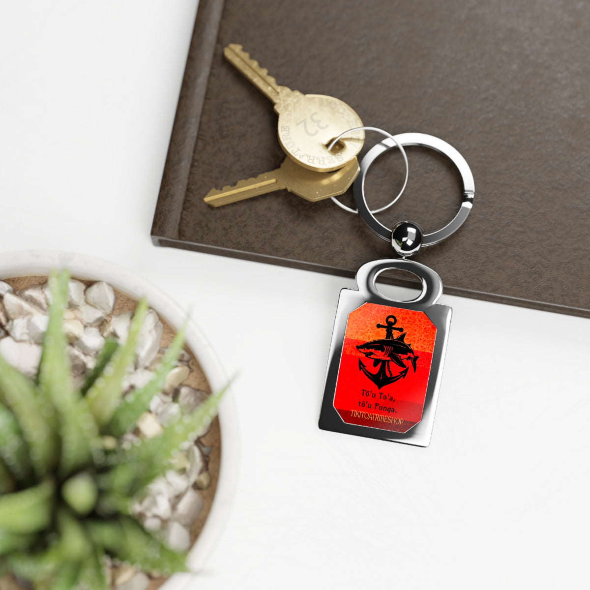 🇵🇫 “Tiki Toa – The Guardian” Keychain