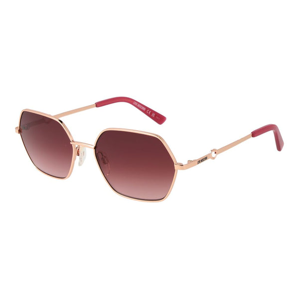 LOVE MOSCHINO, Lunettes de Soleil Hexagonales Rose Gold