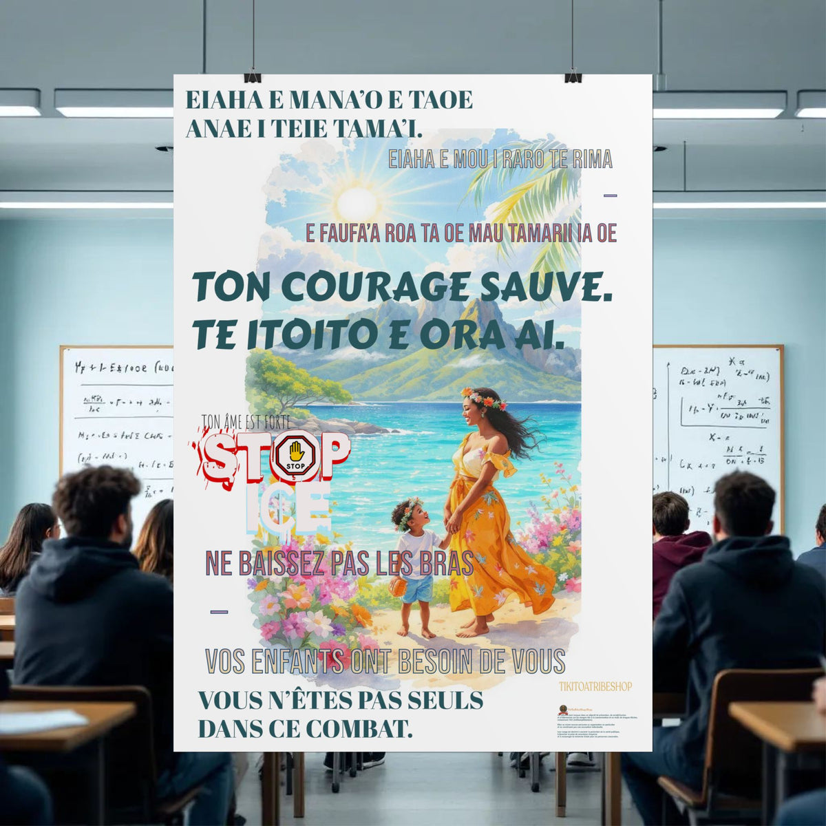 Posters Anti-ICE Polynésie – Affiches de Sensibilisation Contre la Drogue “Paruru i te ora – Brisons les chaînes de l’ICE”