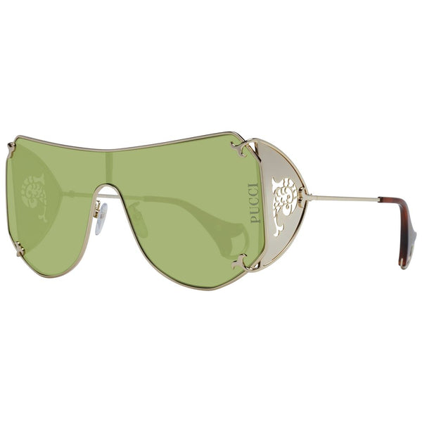 EMILIO PUCCI Women's Gold Mono Lens Visor