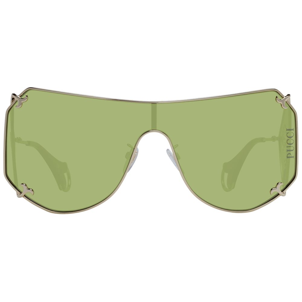 EMILIO PUCCI Visière Mono Lens dorée pour femme