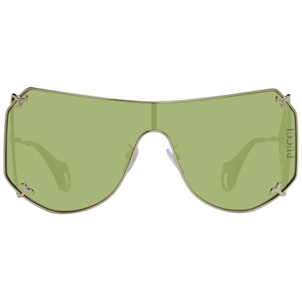 EMILIO PUCCI Women's Gold Mono Lens Visor