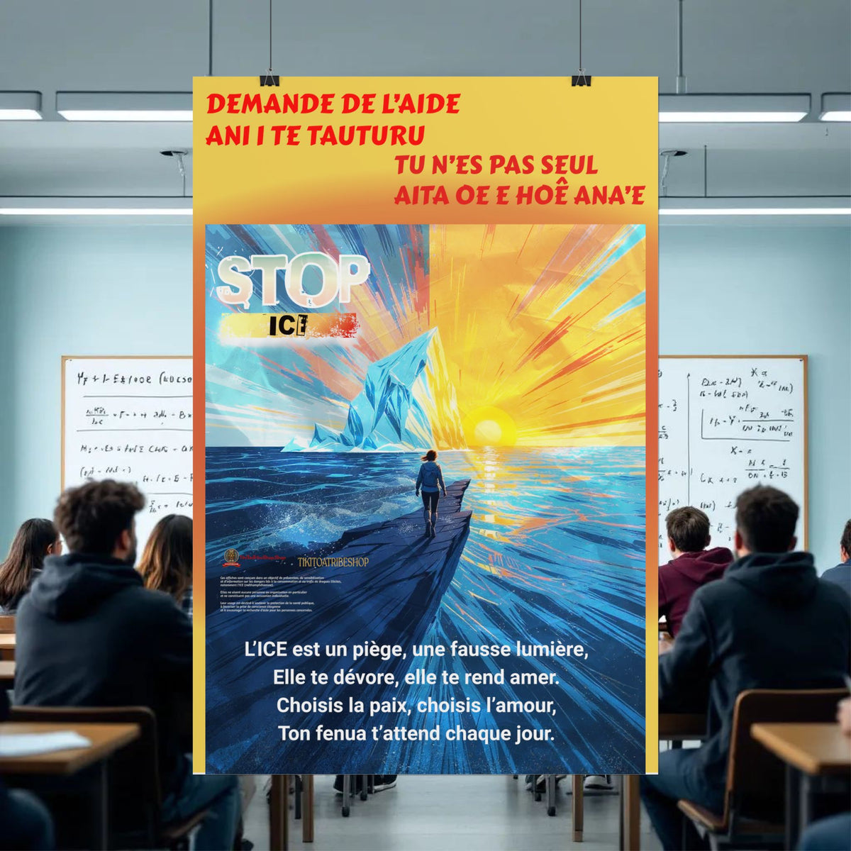 Posters Anti-ICE Polynésie – Affiches de Sensibilisation Contre la Drogue “Paruru i te ora – Brisons les chaînes de l’ICE”