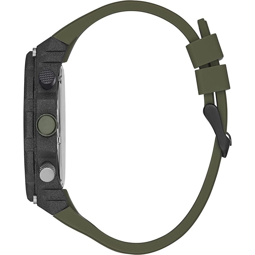 GUESS "Exposure" Green &amp; Black Chronograph Watch - Bold Masculine Style