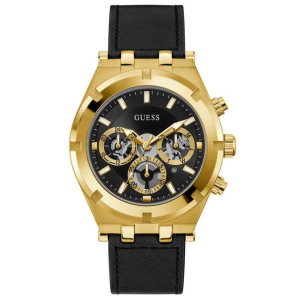Guess Black Leather Watch
