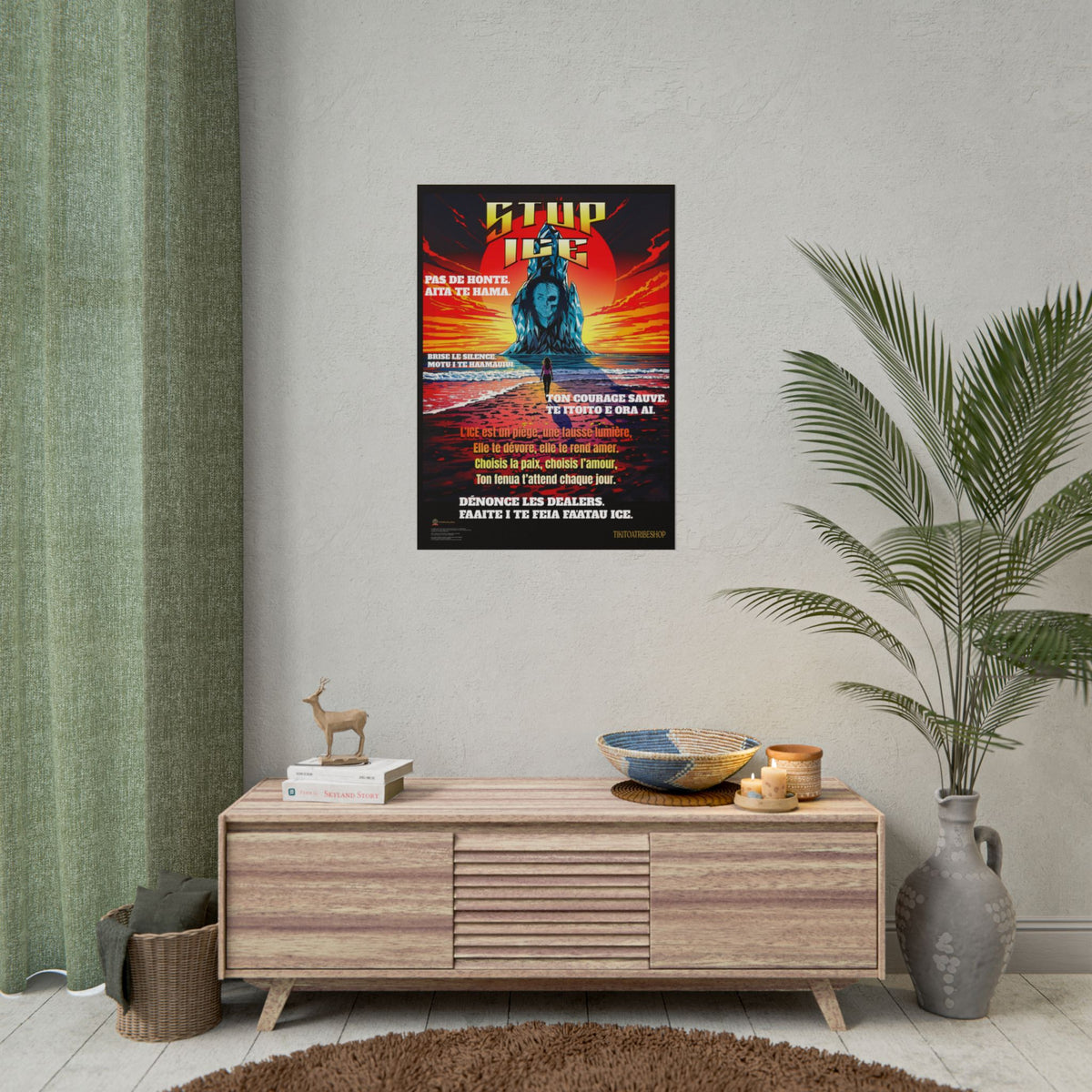 Posters Anti-ICE Polynésie – Affiches de Sensibilisation Contre la Drogue “Paruru i te ora – Brisons les chaînes de l’ICE”