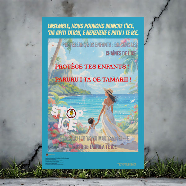 Posters Anti-ICE Polynésie – Affiches de Sensibilisation Contre la Drogue “Paruru i te ora – Brisons les chaînes de l’ICE”
