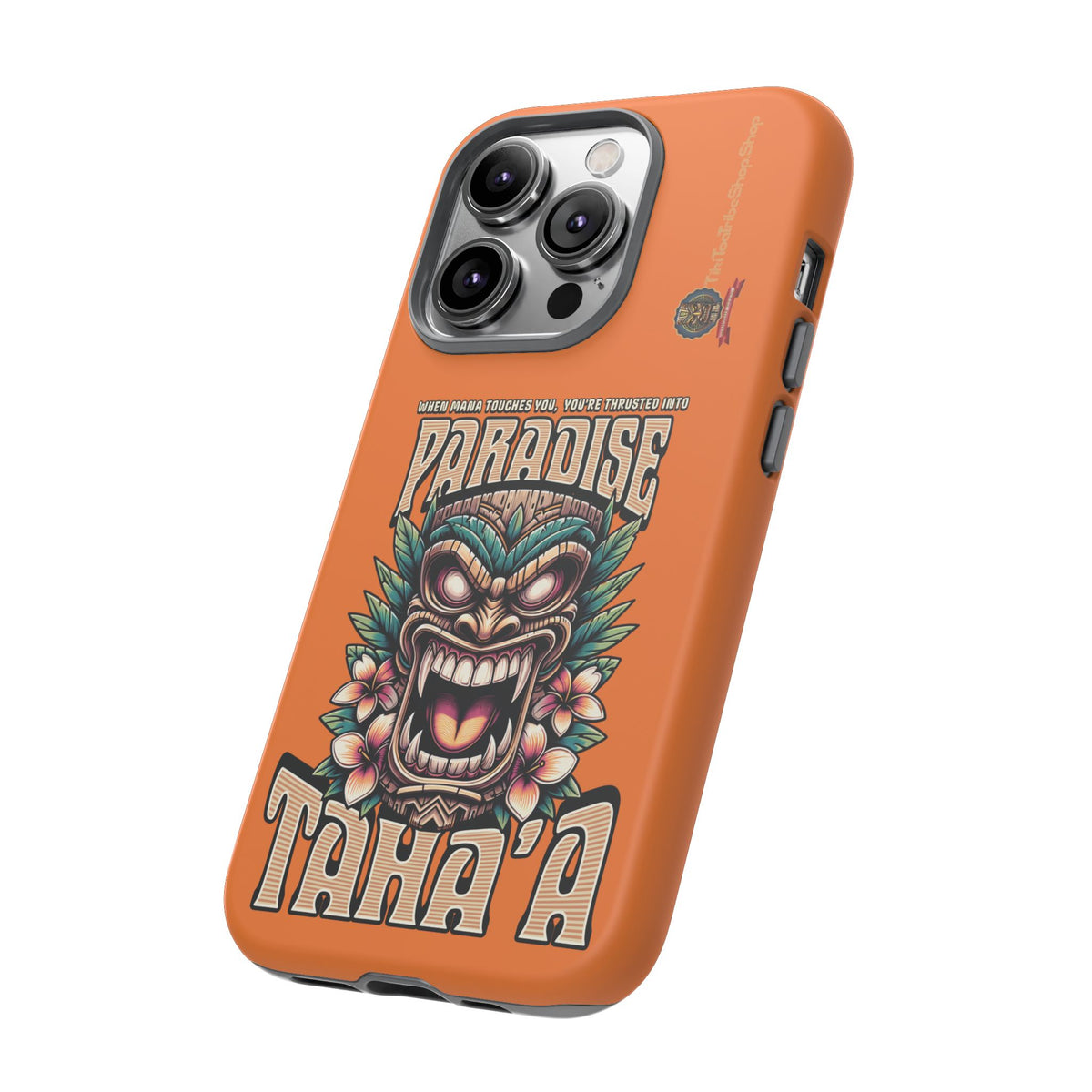 Tahaa – Coque Antichoc Premium « Tiki Féroce » | Design Tribal & Protection Maximale