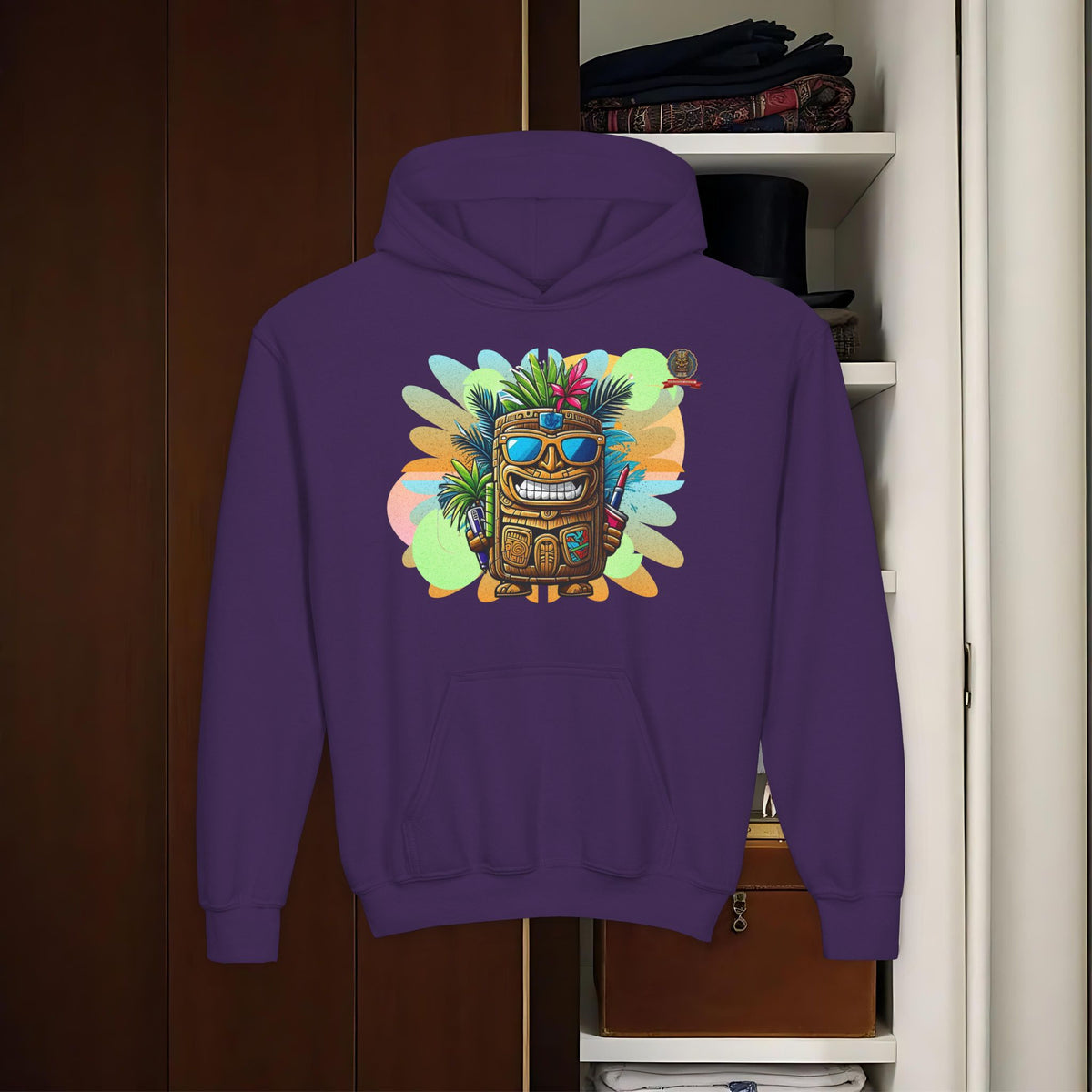 THE TIKI SPIRIT - Thick hooded sweatshirt for youth