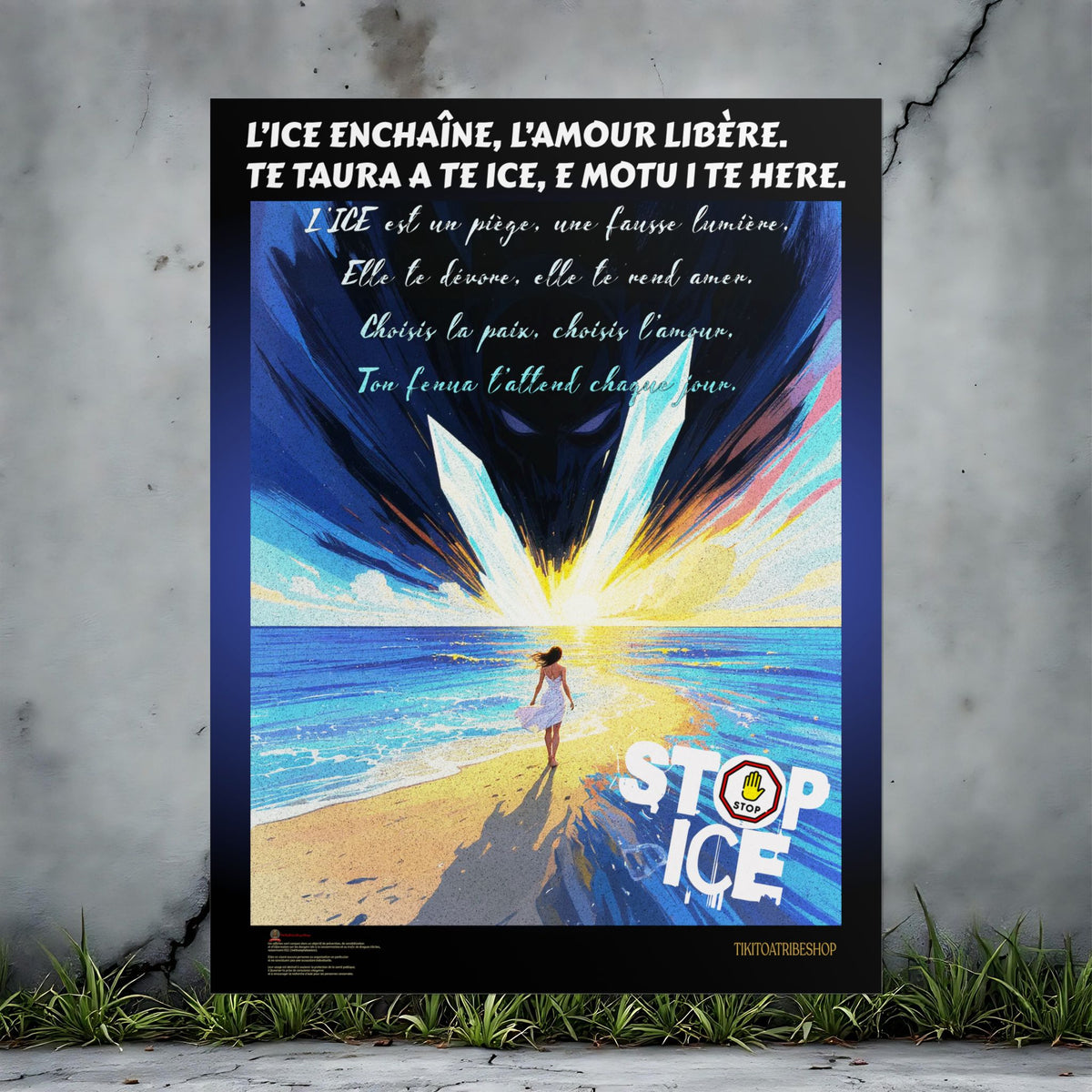 Posters Anti-ICE Polynésie – Affiches de Sensibilisation Contre la Drogue “Paruru i te ora – Brisons les chaînes de l’ICE”