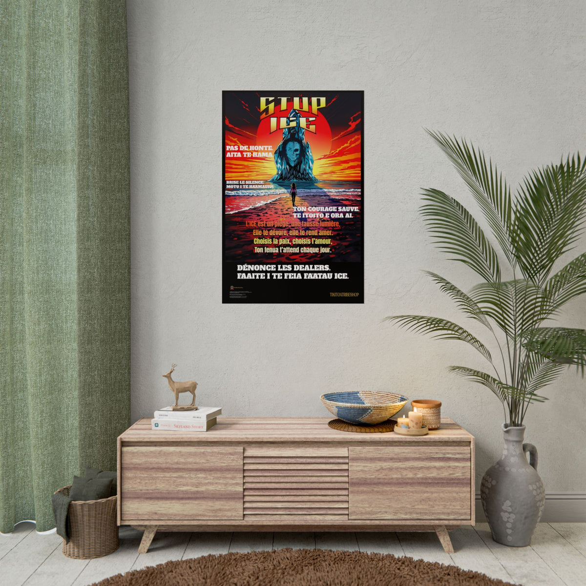Posters Anti-ICE Polynésie – Affiches de Sensibilisation Contre la Drogue “Paruru i te ora – Brisons les chaînes de l’ICE”