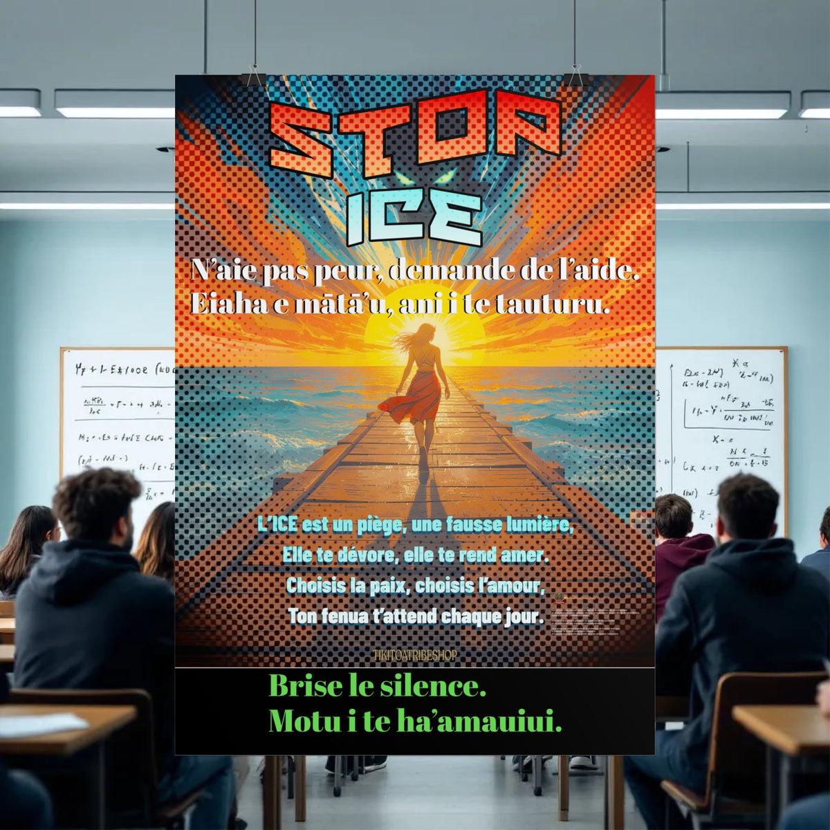 Posters Anti-ICE Polynésie – Affiches de Sensibilisation Contre la Drogue “Paruru i te ora – Brisons les chaînes de l’ICE”