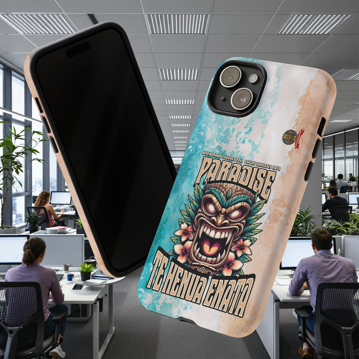 Te Henua Enata – Coque Antichoc Tiki Ancestral & Puissant