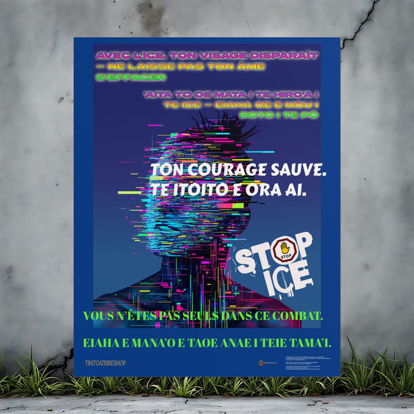Posters Anti-ICE Polynésie – Affiches de Sensibilisation Contre la Drogue “Paruru i te ora – Brisons les chaînes de l’ICE”