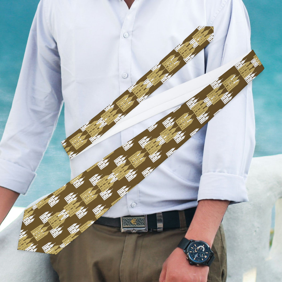 Elegant &amp; Distinguished Temple Tie 