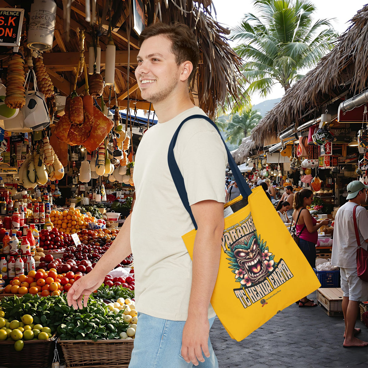 TE HENUA ENATA PARADISE Tote Bag