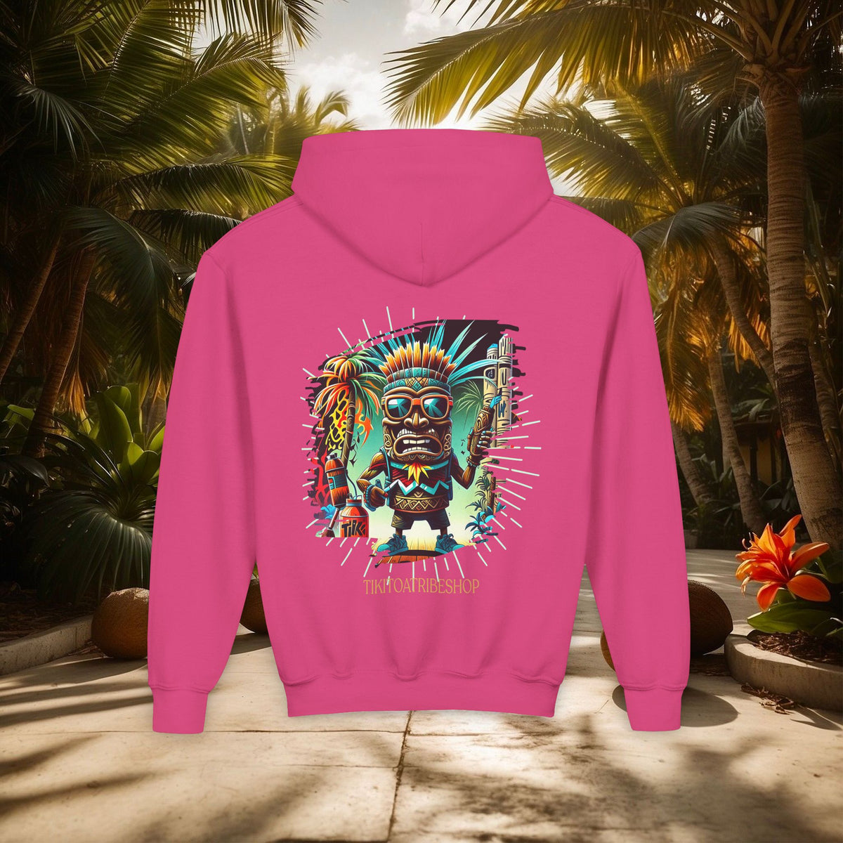 THE TIKI SPIRIT - Thick hooded sweatshirt for youth