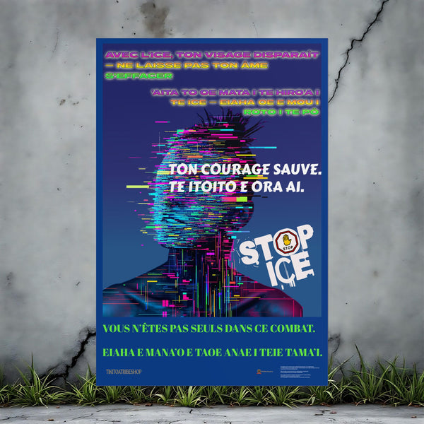 Posters Anti-ICE Polynésie – Affiches de Sensibilisation Contre la Drogue “Paruru i te ora – Brisons les chaînes de l’ICE”