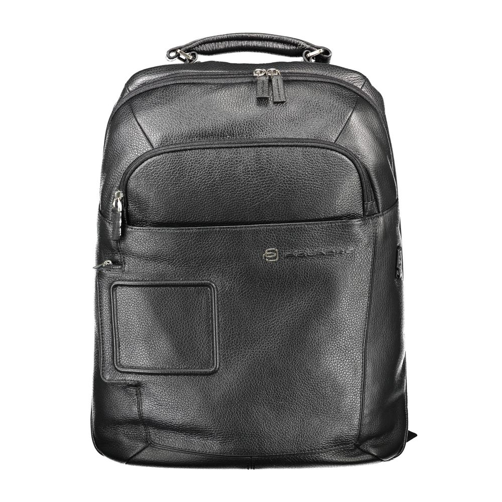 PIQUADRO Leather Laptop Backpack
