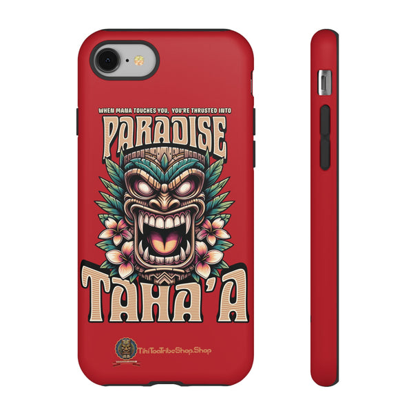 Tahaa – Coque Antichoc Premium « Tiki Féroce » | Design Tribal & Protection Maximale