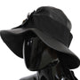 Dolce &amp; Gabbana Elegant Black Leather Cloche Cap