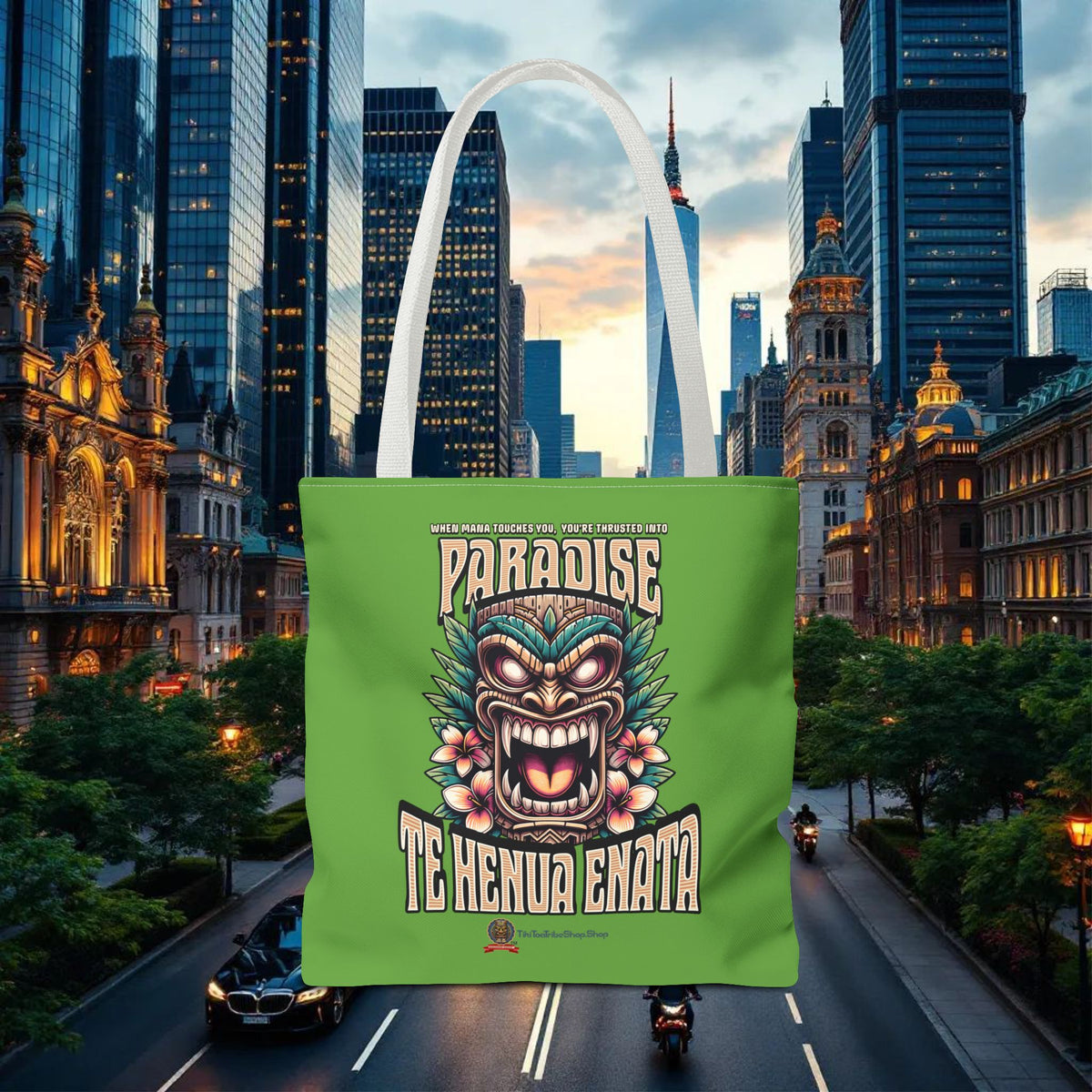 TE HENUA ENATA PARADISE Tote Bag