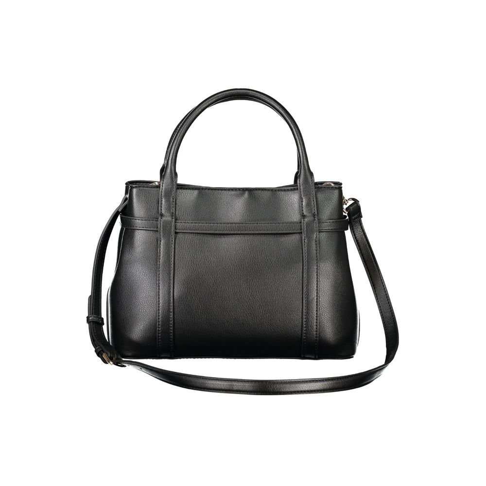 MARIO VALENTINO Sac à Main Noir pour Femme - Élégance Moderne en Polyéthylène