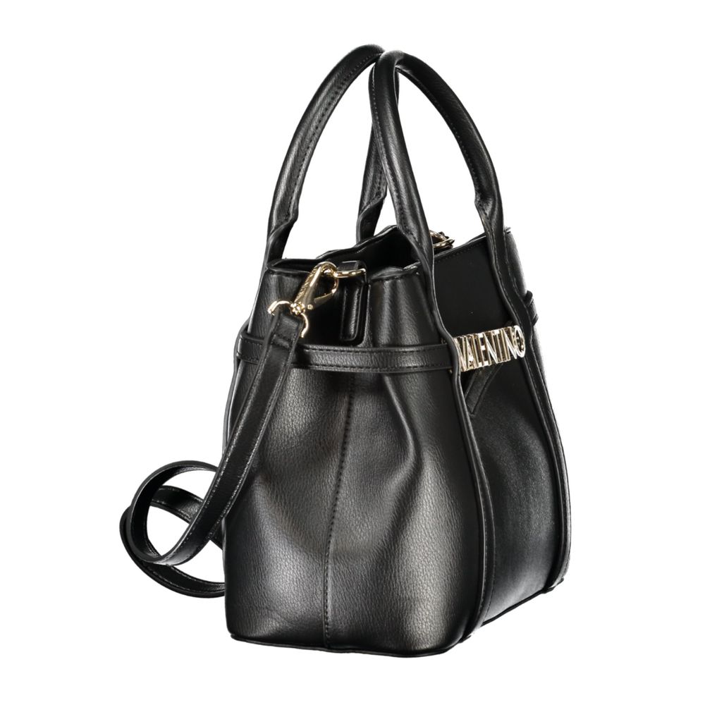 MARIO VALENTINO Sac à Main Noir pour Femme - Élégance Moderne en Polyéthylène