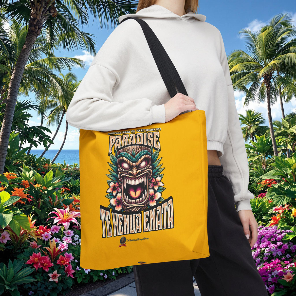 TE HENUA ENATA PARADISE Tote Bag