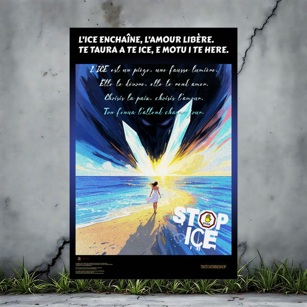 Posters Anti-ICE Polynésie – Affiches de Sensibilisation Contre la Drogue “Paruru i te ora – Brisons les chaînes de l’ICE”