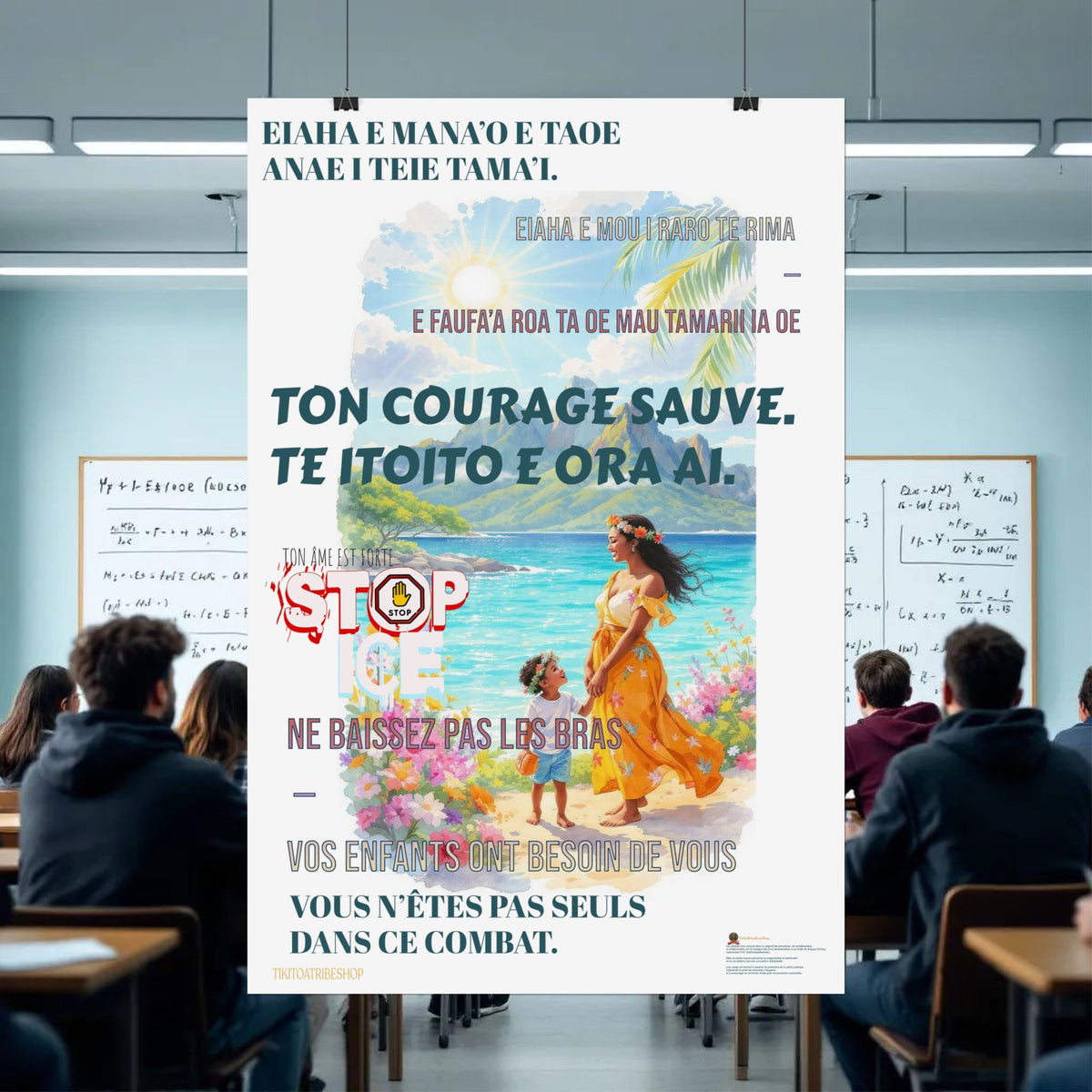 Posters Anti-ICE Polynésie – Affiches de Sensibilisation Contre la Drogue “Paruru i te ora – Brisons les chaînes de l’ICE”