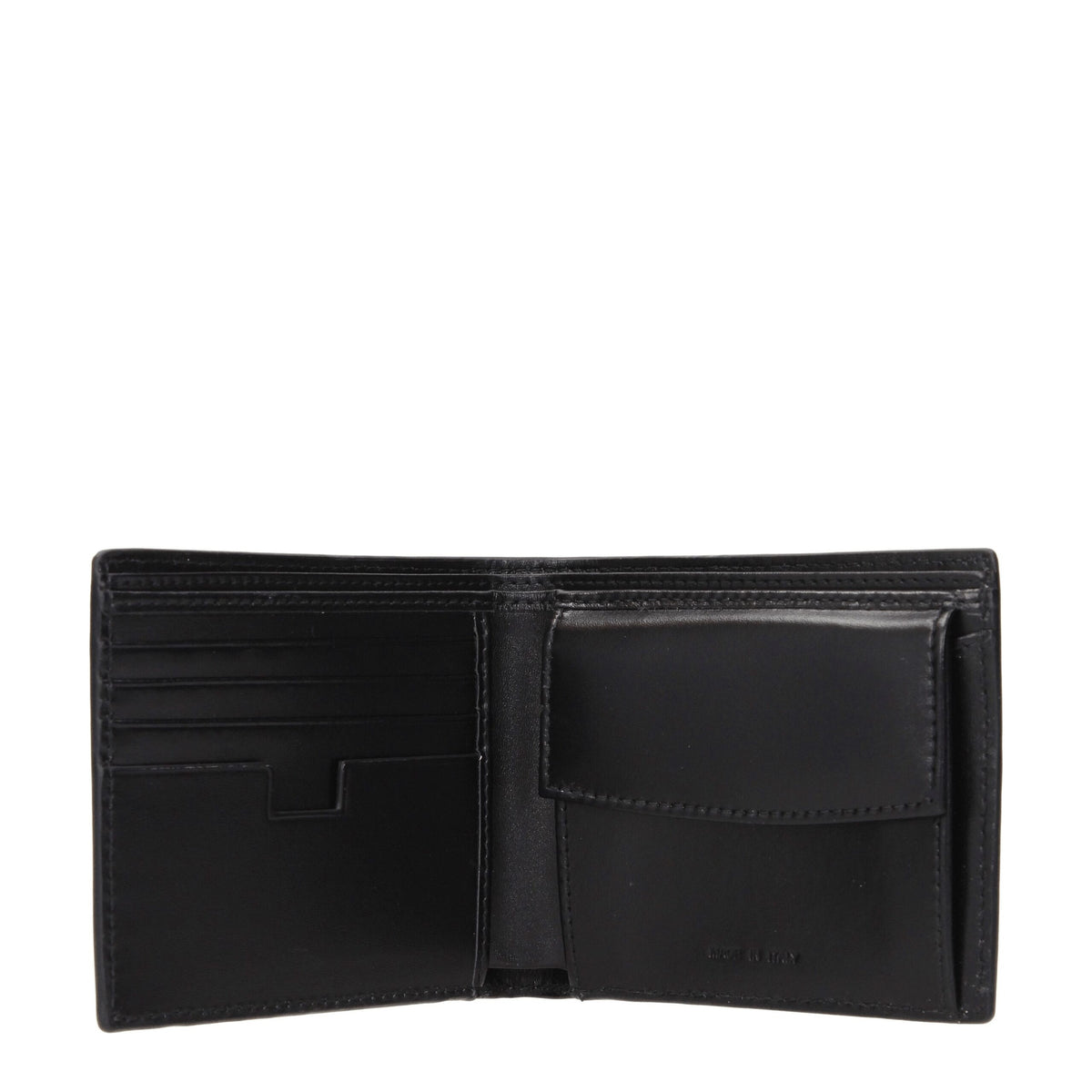 TESTONI Portefeuille en Cuir Noir Classique