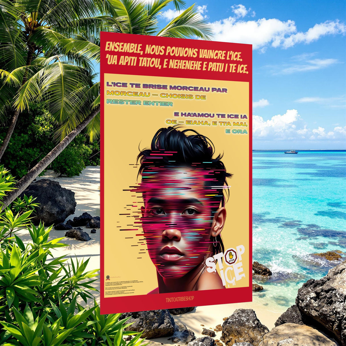 Posters Anti-ICE Polynésie – Affiches de Sensibilisation Contre la Drogue “Paruru i te ora – Brisons les chaînes de l’ICE”