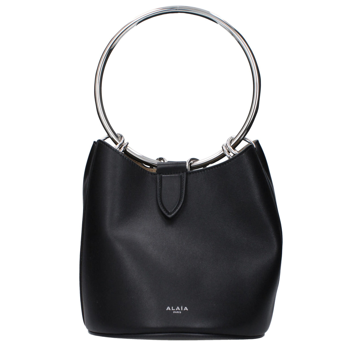 ALAÏA Sac Fourre-Tout en Cuir Noir – Accessoire de Luxe pour Femmes | Élégance Intemporelle