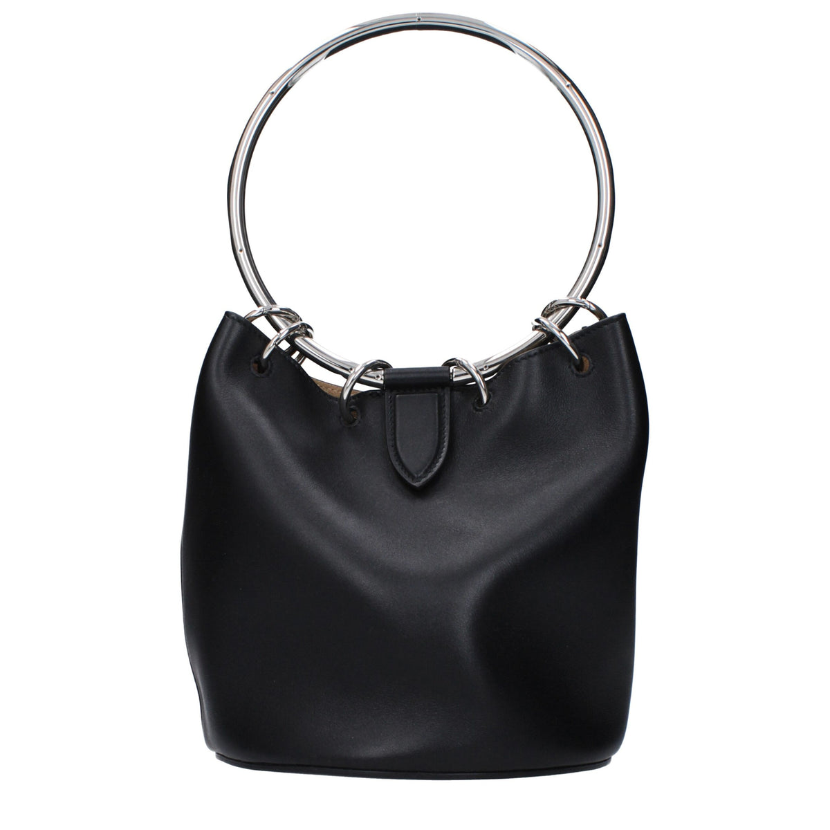 ALAÏA Sac Fourre-Tout en Cuir Noir – Accessoire de Luxe pour Femmes | Élégance Intemporelle