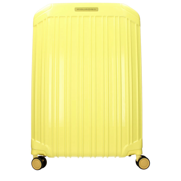 PIQUADRO - Yellow Polycarbonate Cabin Suitcase, Elegance &amp; Travel