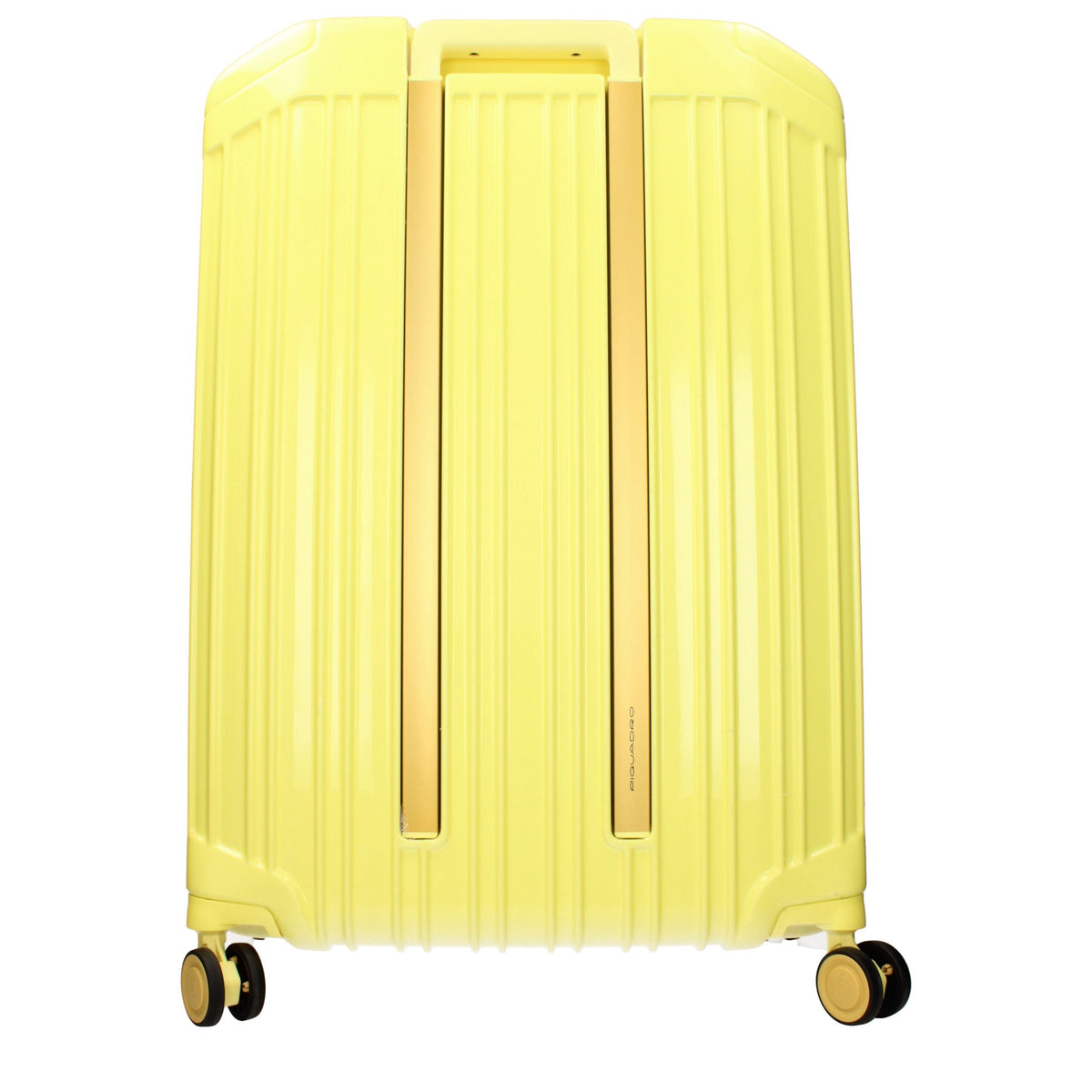 PIQUADRO - Valise Cabine Jaune en Polycarbonate, Élégance & Voyage