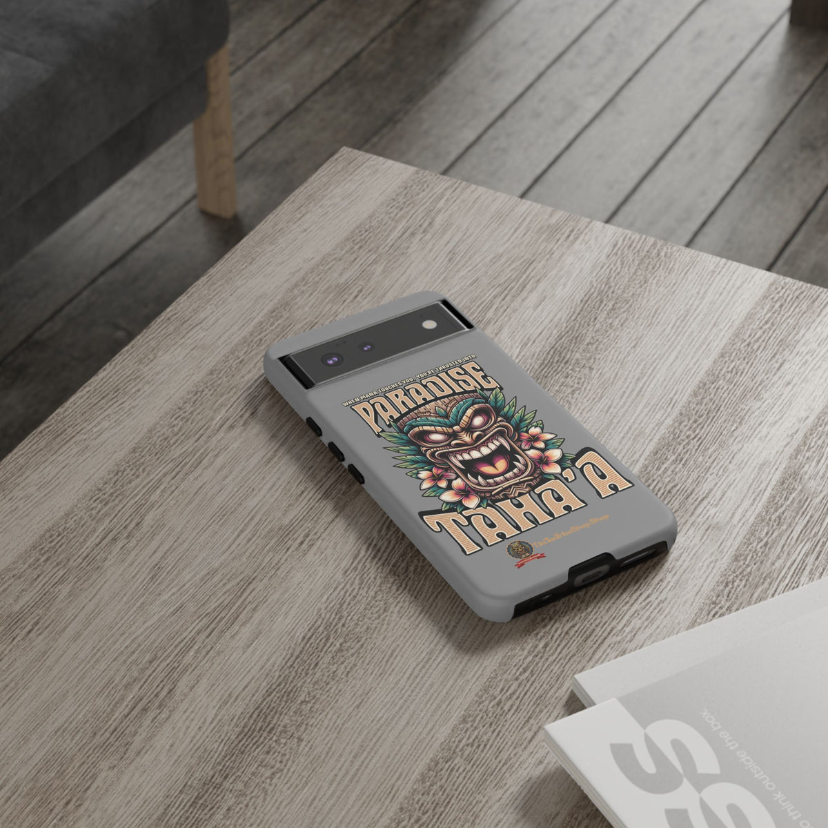 Tahaa – Coque Antichoc Premium « Tiki Féroce » | Design Tribal & Protection Maximale