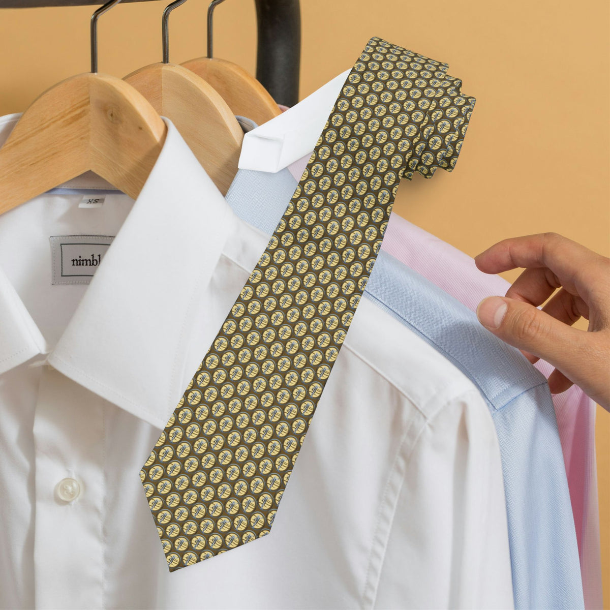 Moroni Graphic Dots inspiration tie