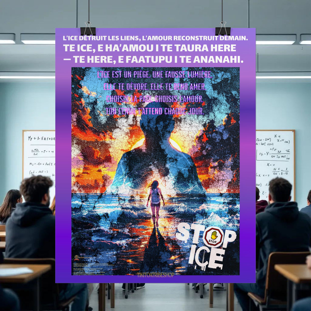 Posters Anti-ICE Polynésie – Affiches de Sensibilisation Contre la Drogue “Paruru i te ora – Brisons les chaînes de l’ICE”