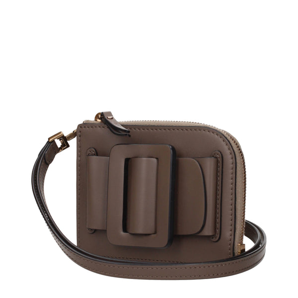 BOYY PORTE-CARTES COMPACT LUXE BRUN BOIS F83872