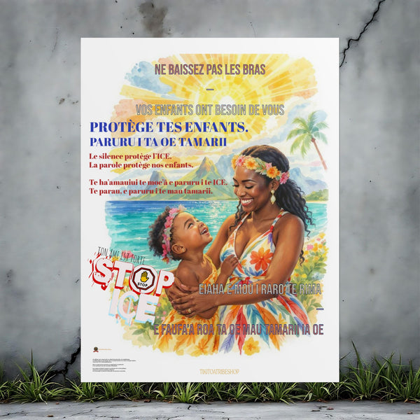 Posters Anti-ICE Polynésie – Affiches de Sensibilisation Contre la Drogue “Paruru i te ora – Brisons les chaînes de l’ICE”
