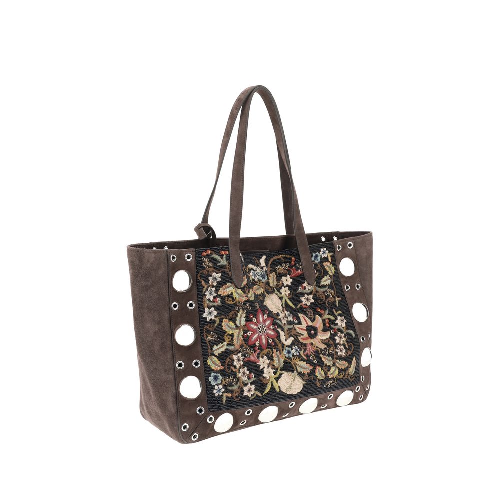 VALENTINO GARAVANI Sac Tote Nellcote Brodé Floral - L'Art de l'Élégance