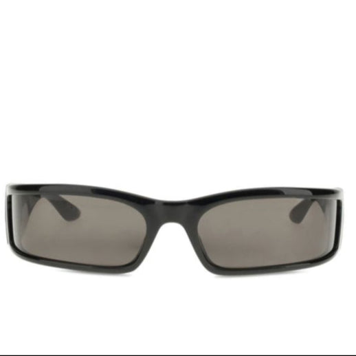 BALENCIAGA, Black Rectangular Sunglasses "Sunset"